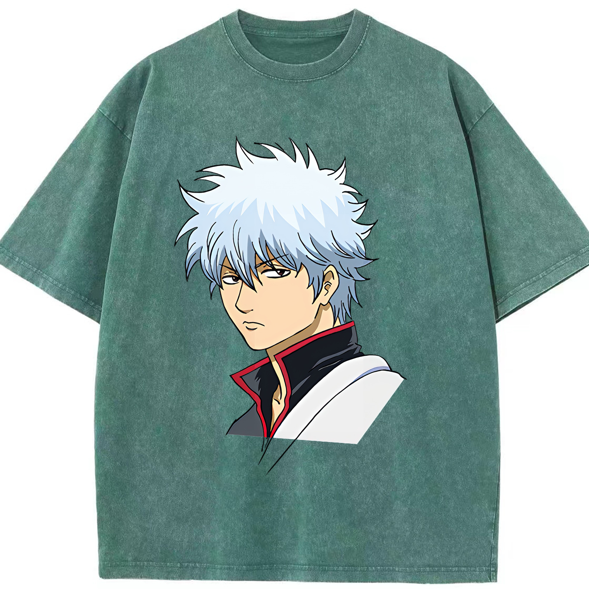 （画像用） ぎんたま 坂田銀時（さかたぎんとき） 神楽 志村新八（しむら しんぱち） GINTAMA Sakata Gintoki Kagura Shimura Shinpachi 綿100% ヴィンテージ風 半袖Tシャツ（フロントプリント）